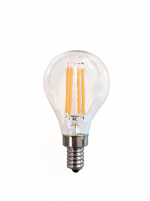 LEDフィラメント ボール型電球(口金E-12/4W)