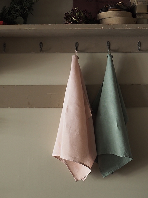 LinenMe Stone Washed リネン ティータオル 53×70