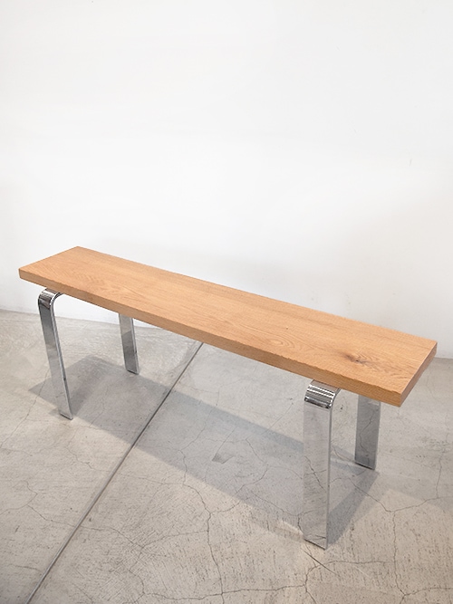 IDA-001 Polish Bench 無垢材ダイニングベンチ (バフ仕上げ)