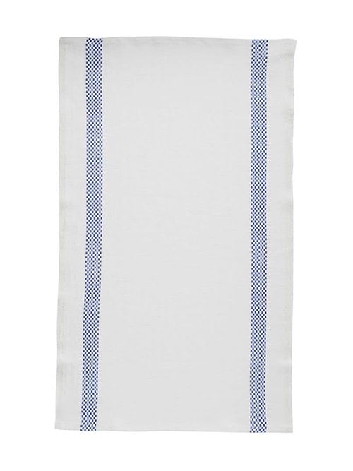 CHARVET EDITIONS ティータオル LUSTUCRU blanc×bleu 45×75