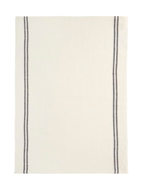 CHARVET EDITIONS ティータオル COUNTRY blanc noir 52×70